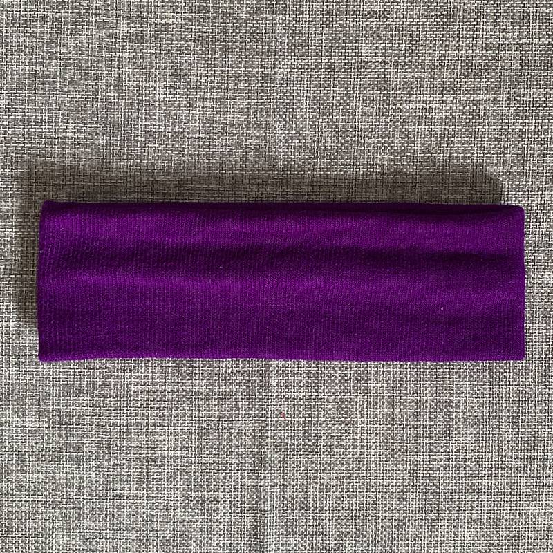 Dark purple wool hair band