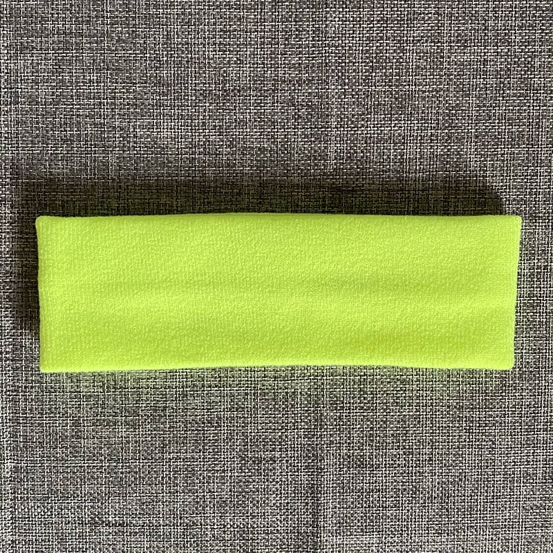 Fluorescent yellow wool hair band