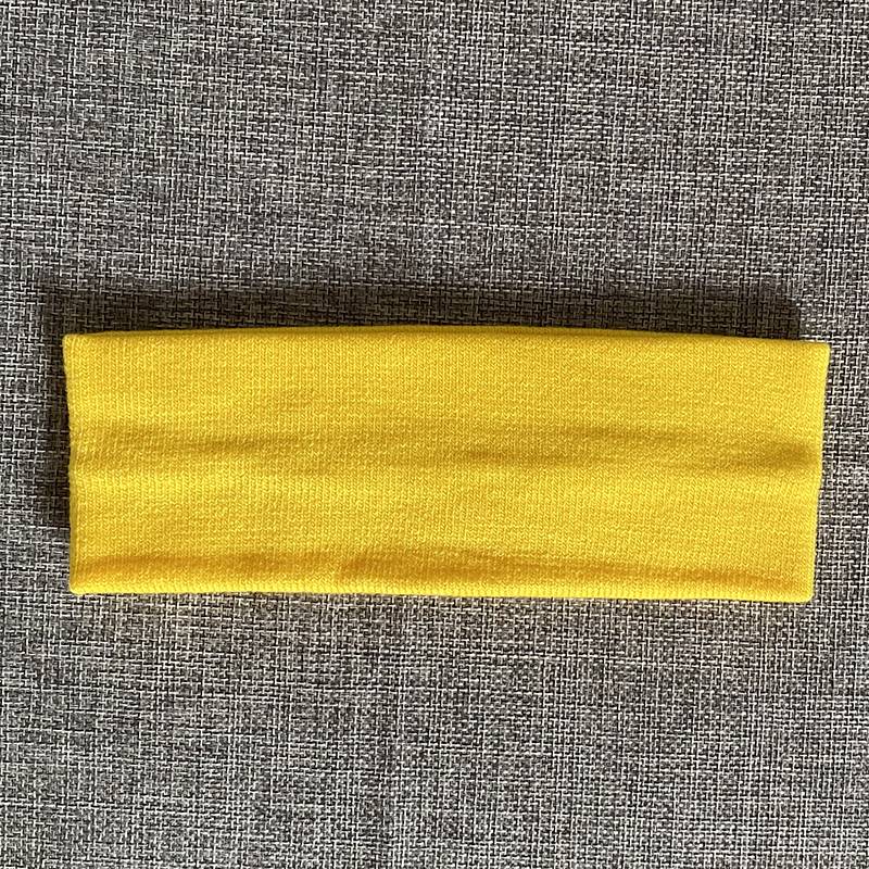 Yellow wool hair band