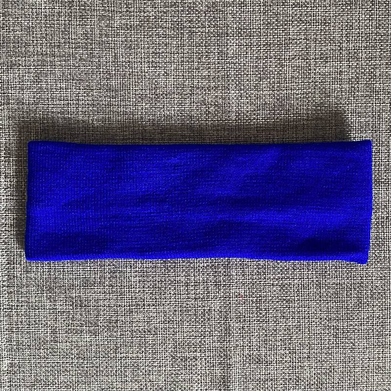 Treasure blue woolen hair band