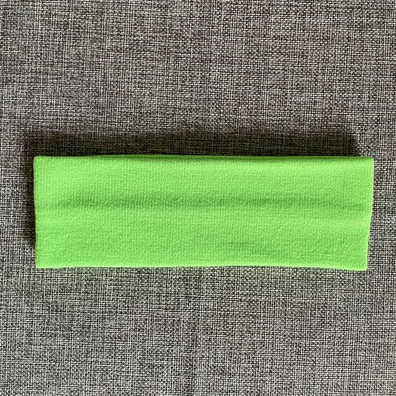 Fluorescent green wool hair band