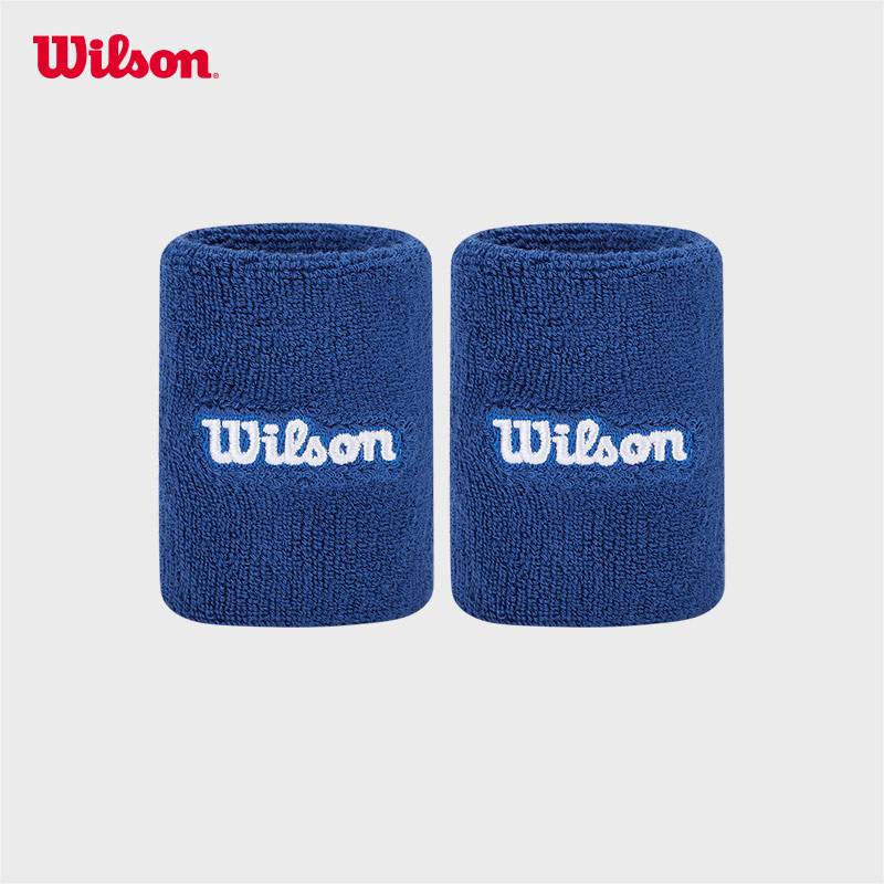 Wilson Wilson official men's and female sports wrist wrist logo tennis basketball sweat -absorbent skin care wristband