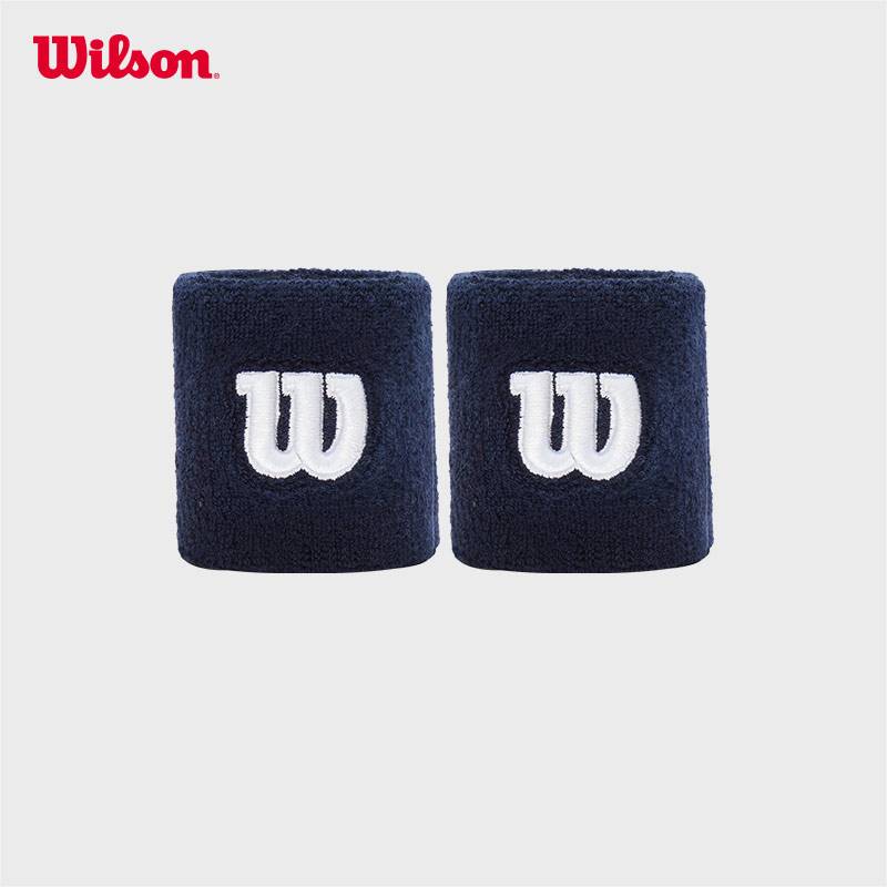 Wilson Wilson official men's and female sports wrist wrist logo tennis basketball sweat -absorbent skin care wristband