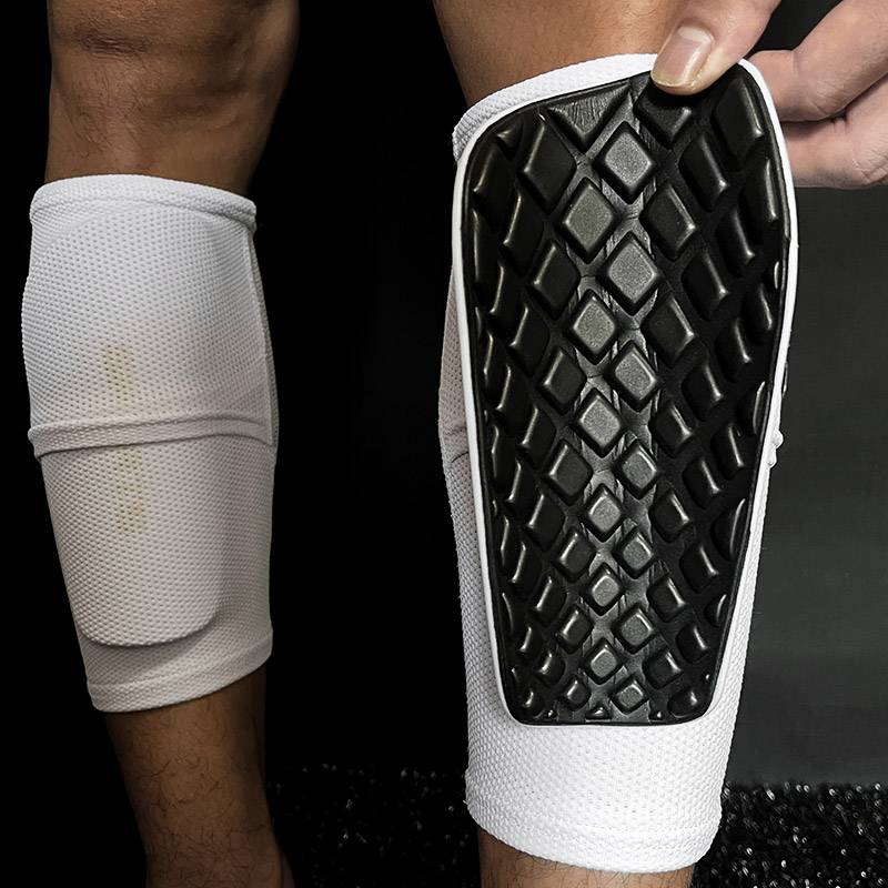 Upgraded leg protection plate socks, football socks, calf double -layer air -breathable protective cover children's professional football competition protective gear