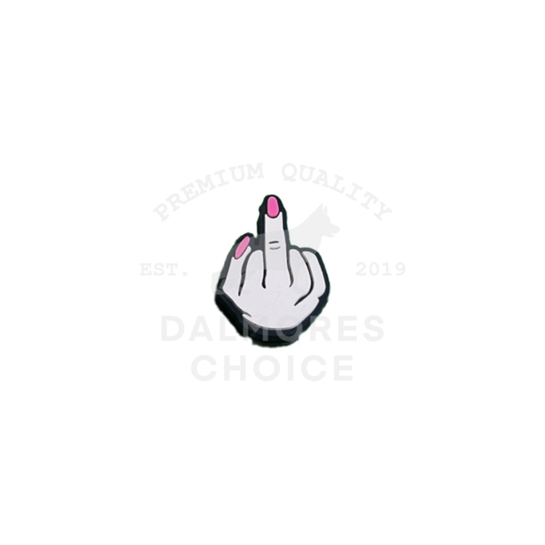 Pink middle finger
