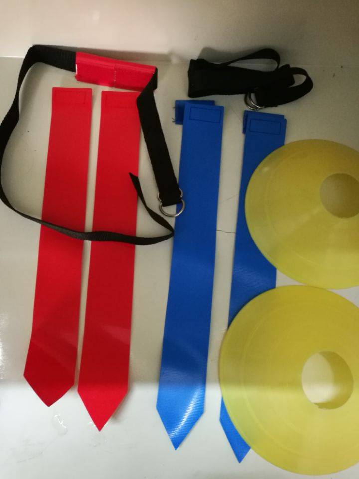 Waist flag rugby parts belt magic buckle flag logo disc free combination