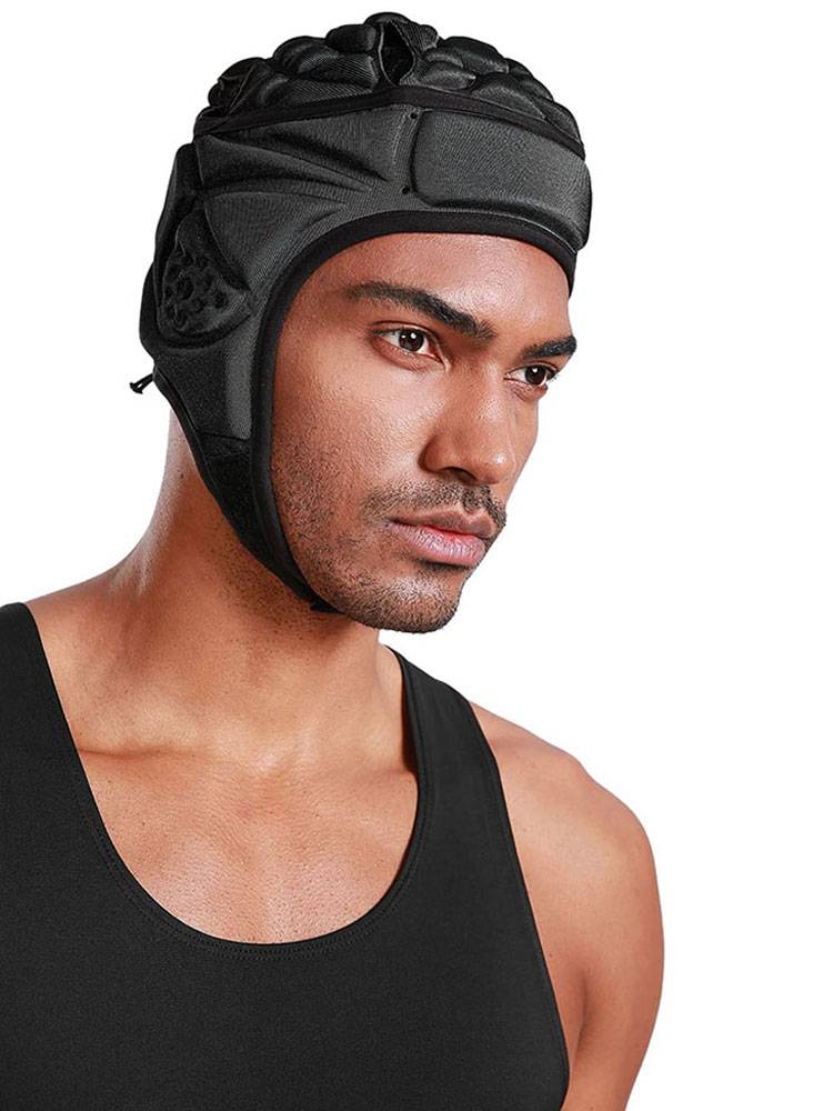 Outdoor sports anti -collision hats goalkeeper headhole anti -fall football basketball British football helmet care gear