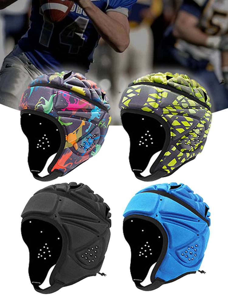 Outdoor sports anti -collision hats goalkeeper headhole anti -fall football basketball British football helmet care gear