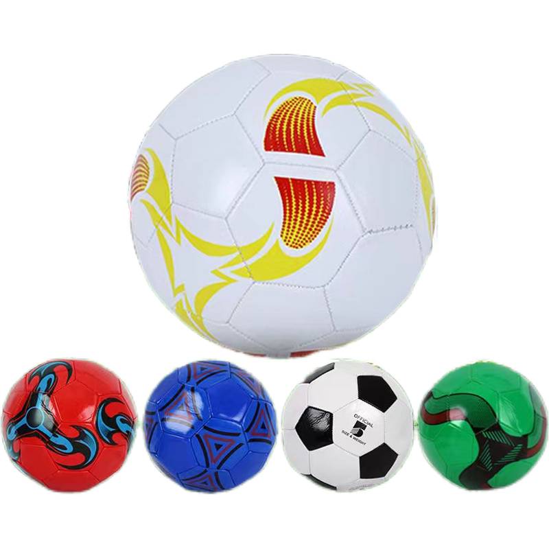 Soccer football for young schoolgirls, black and white, number three, number four, adult five