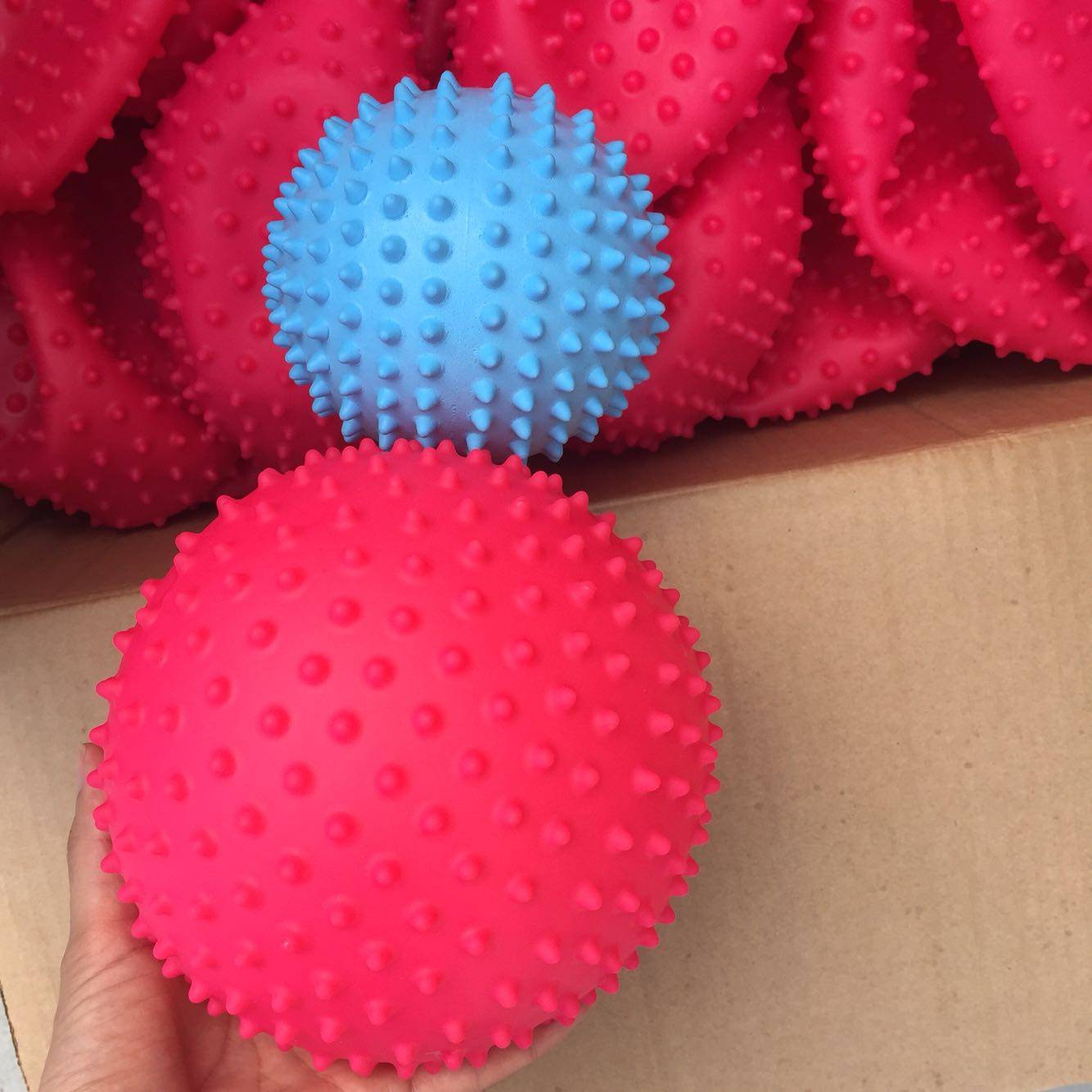 Rose red bump big ball