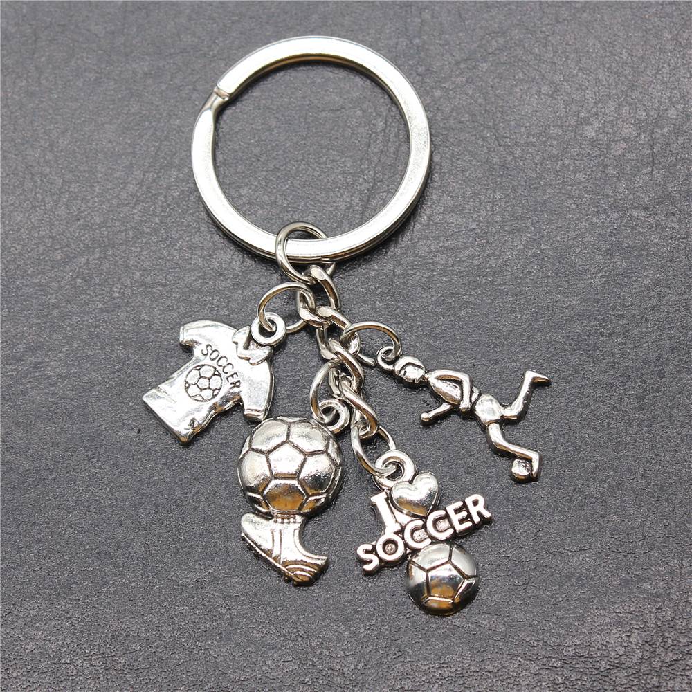 Creative gift sports style volleyball basketball football baseball rugby personalized keychain