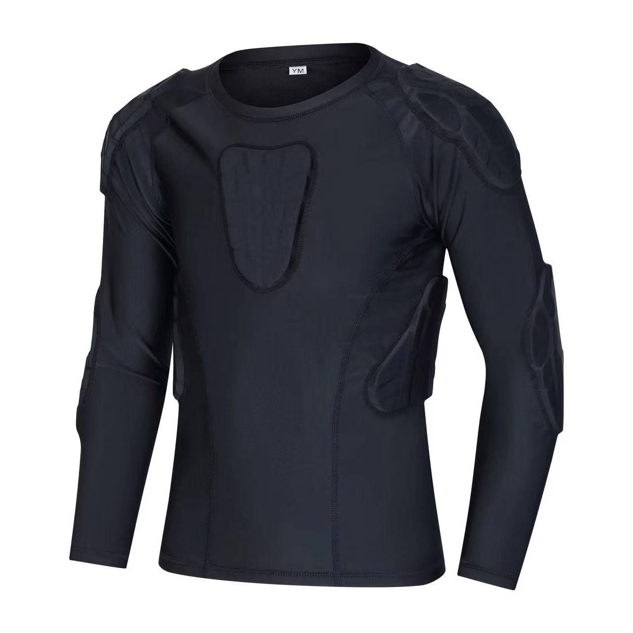 Rugby anti -collision clothing sports geardrier goalkeeper clothing training tights armor jacket
