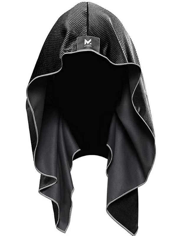 Quickly excite cold and beautiful single fit sunscreen, cooling sensation, cooling, sweat, fast drying, outdoor sports hooded hooded headscarf