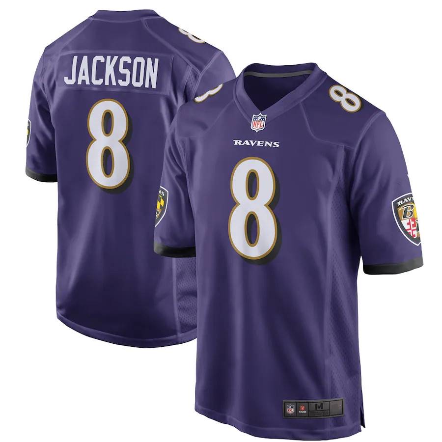 Balt's Mo Crow Baltimore Ravens Rugby Unit 8 Lamar Jackson jersey