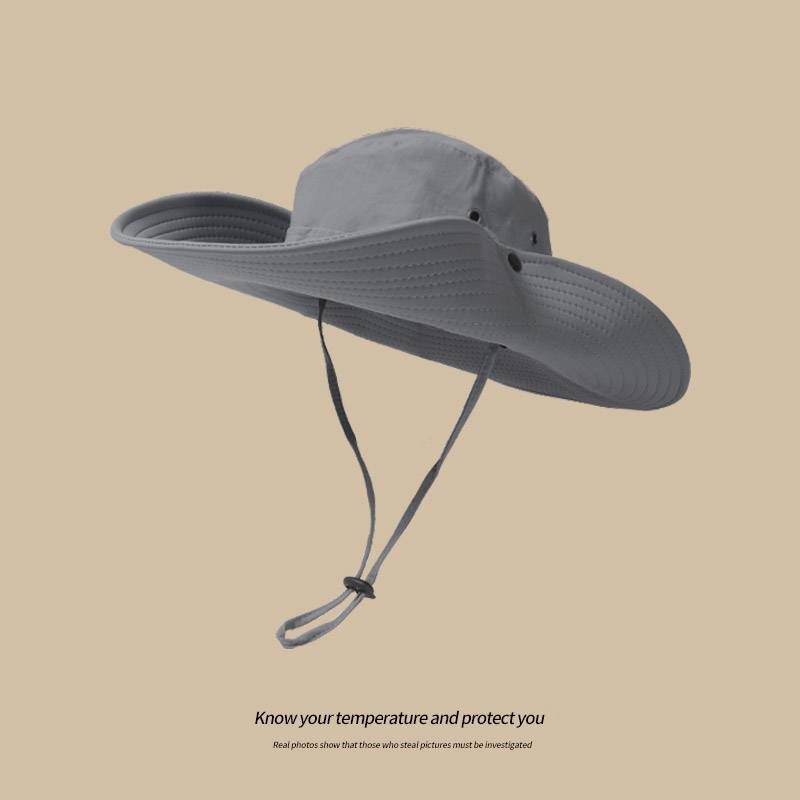 Mountaineering Holding Western Cowboy Hat Fisherman Hat Climbing Desert Sunscreen Hat Female Outdoor Suncar Male Sun Shading Hat