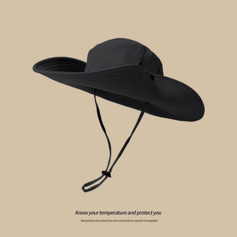 Mountaineering Holding Western Cowboy Hat Fisherman Hat Climbing Desert Sunscreen Hat Female Outdoor Suncar Male Sun Shading Hat