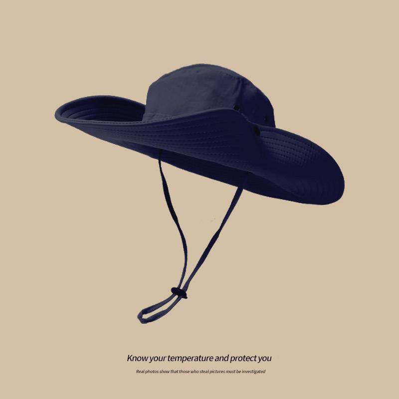 Mountaineering Holding Western Cowboy Hat Fisherman Hat Climbing Desert Sunscreen Hat Female Outdoor Suncar Male Sun Shading Hat