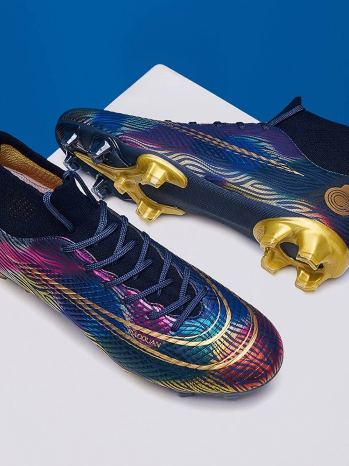 Nike United Naming American Rugby Shoes Wannkste Assassin's Football Sneakers Male TF Broken Nail FG Nail