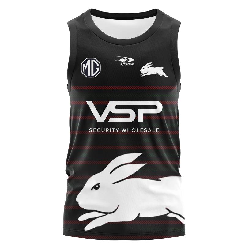 2024NRL Australian Sydney Rabbit vest short sleeves on rugby clothes Rabbits Rugby