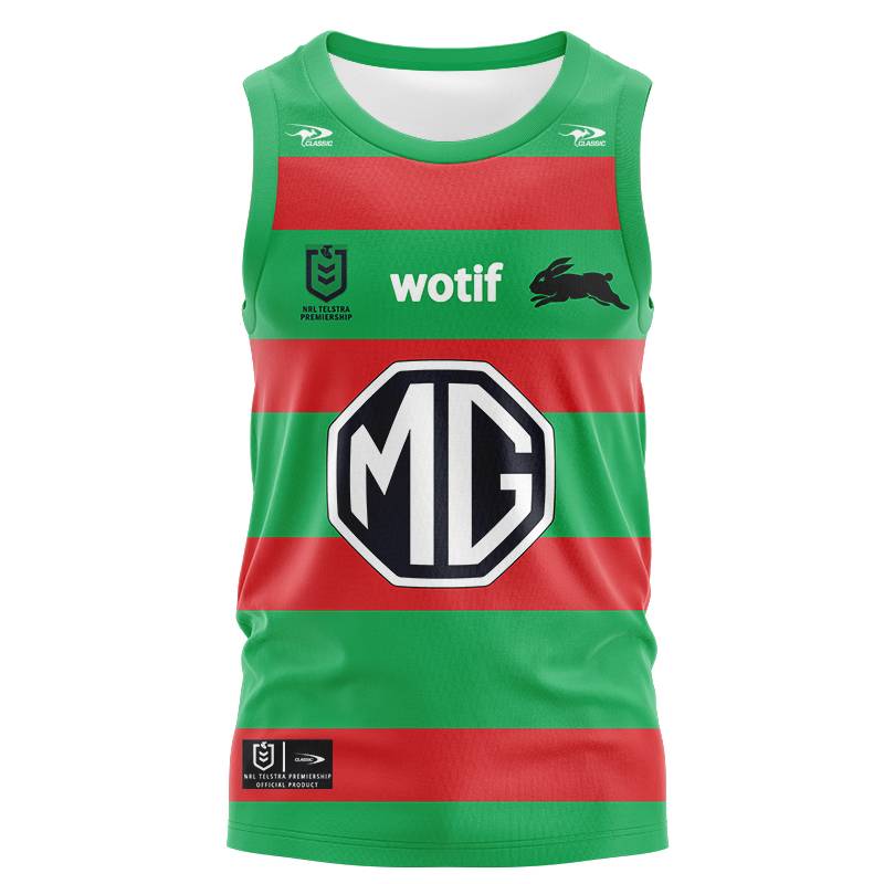 2024NRL Australian Sydney Rabbit vest short sleeves on rugby clothes Rabbits Rugby