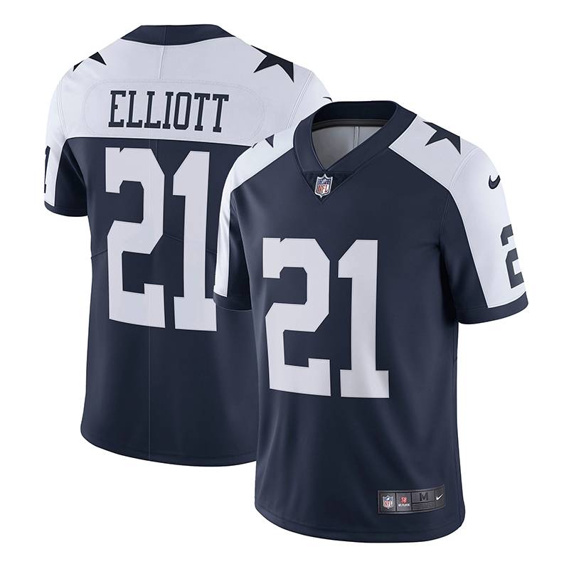 NFL Dallas Cowboys 21# Elliott embroidered rugby jersey