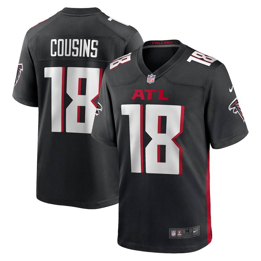 NFL Falcon team Jersey Falcons No. 18 Cousins 7#American hip -hop rugby jersey short sleeves