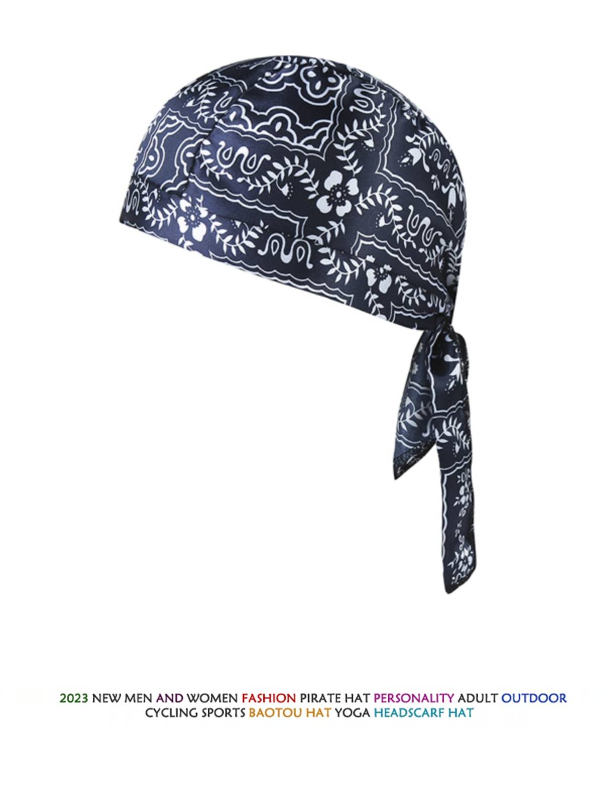 Wind-proof pirate headscarf lady's bonnet, sports and exercise, rides the sunscreen-proofer's bonnet