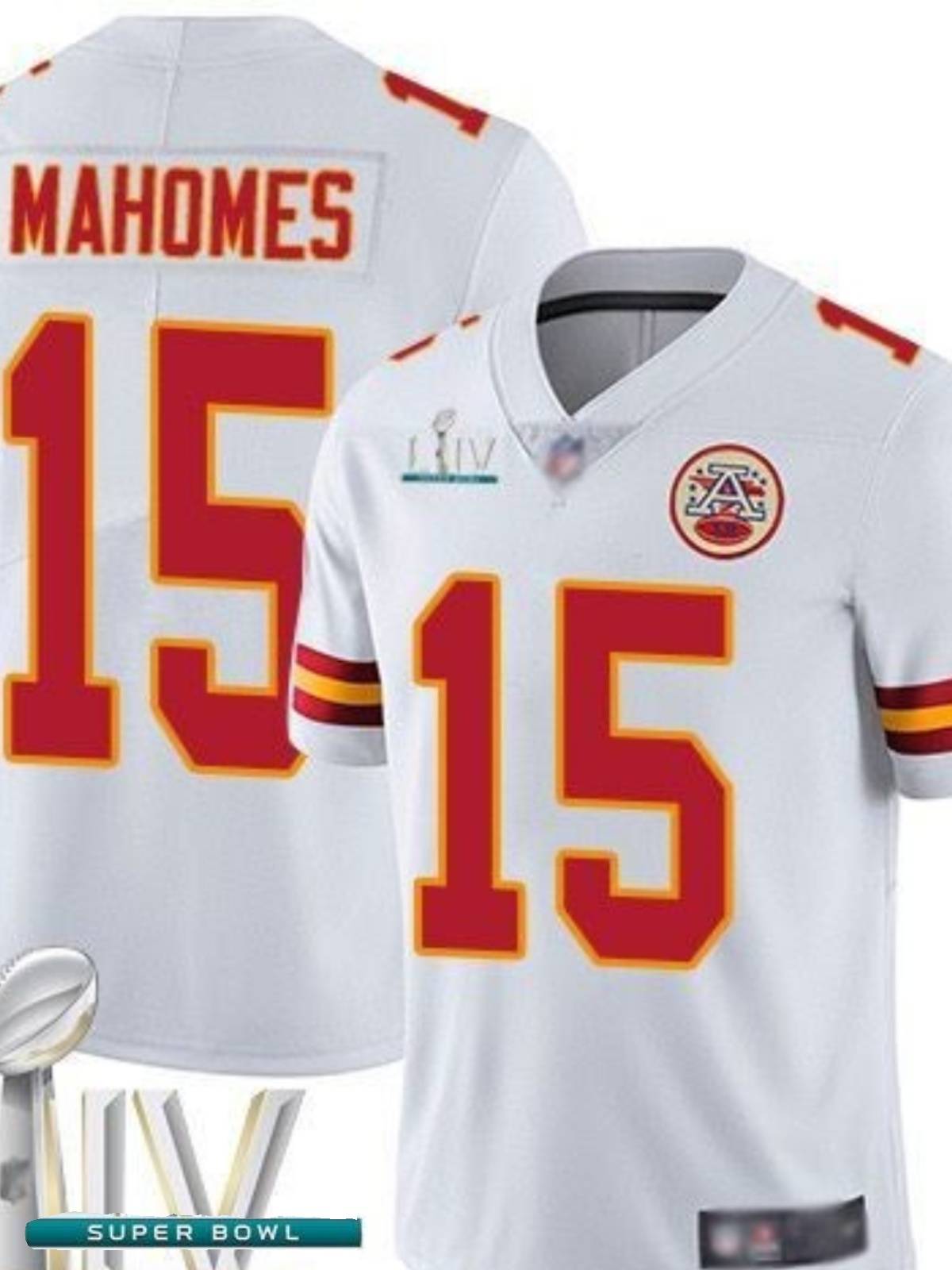 2023 Super Bowl NFL Rugby Services Kansas Emirates No. 15 Mahomes second -generation legendary embroidery jersey