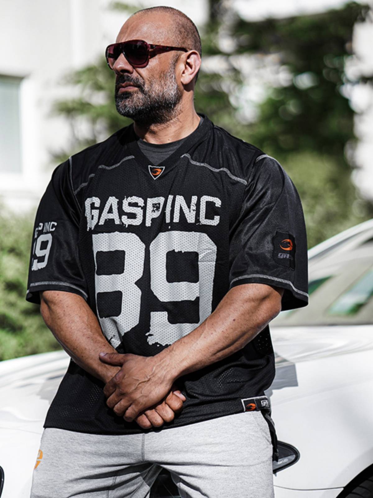 GASP Gaspi Sports Flagship Store Classic Large Rugby Shirt Speed Dry Muscle Fitness Network Eye Clothes 220585