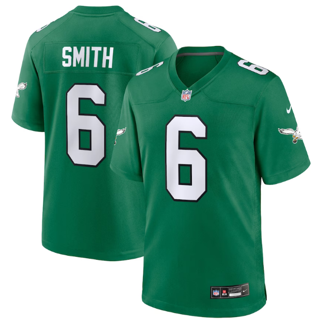 NFL Philadelphia PHILADELPHIA EAGLES Rugby Unit 6 Devonta Smith jersey
