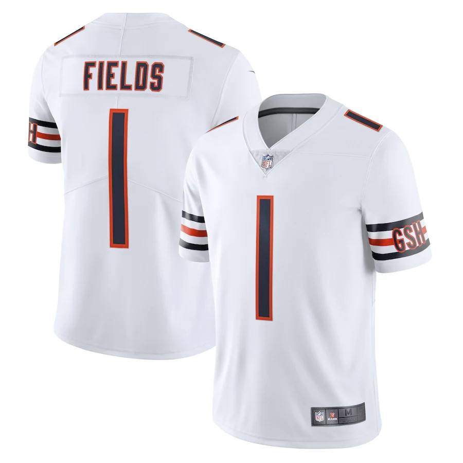 NF Chicago Bear Team Chicago Bears rugby uniform No. 1 Justin Fields jersey sportswear