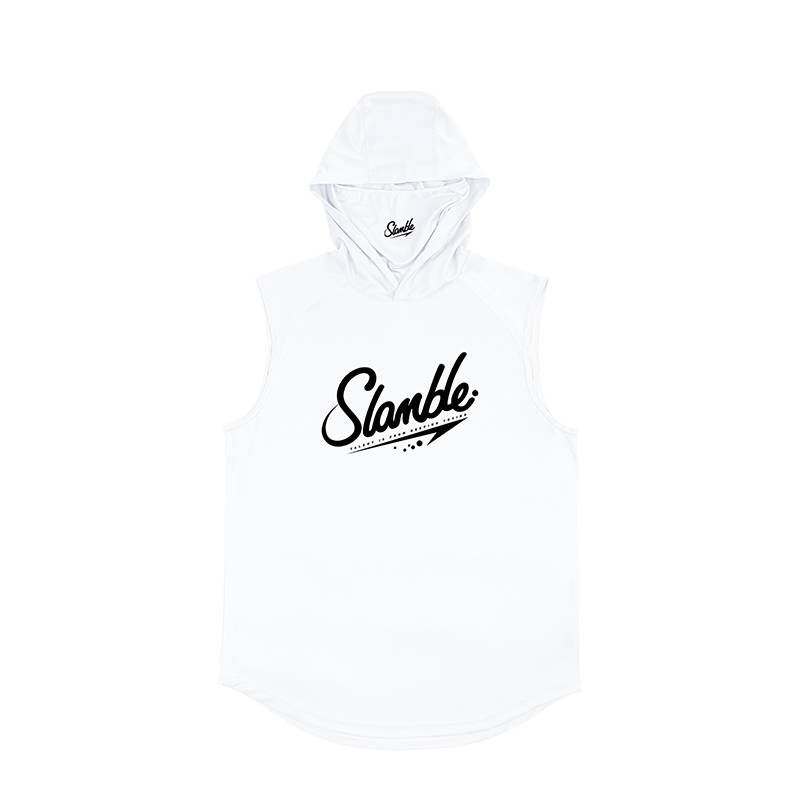 SLAMBLE new vest, hooded, shoulder men's basketball rugby training suit shirt speed dry and breathable