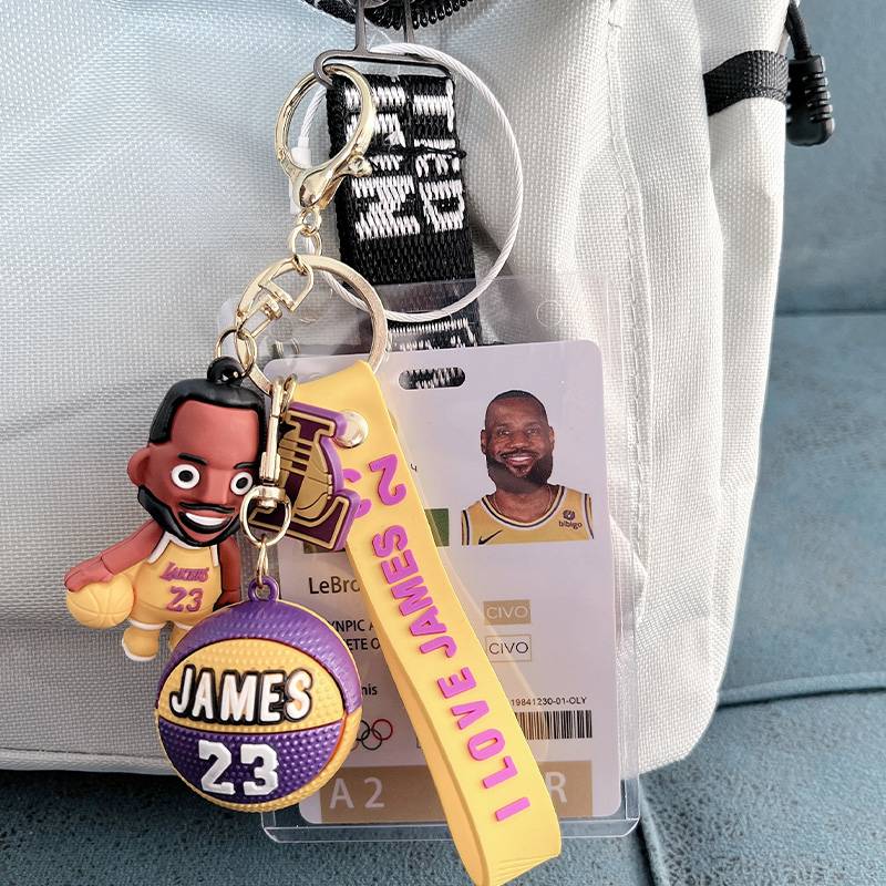 James+Basketball Character+Card Set White Circle