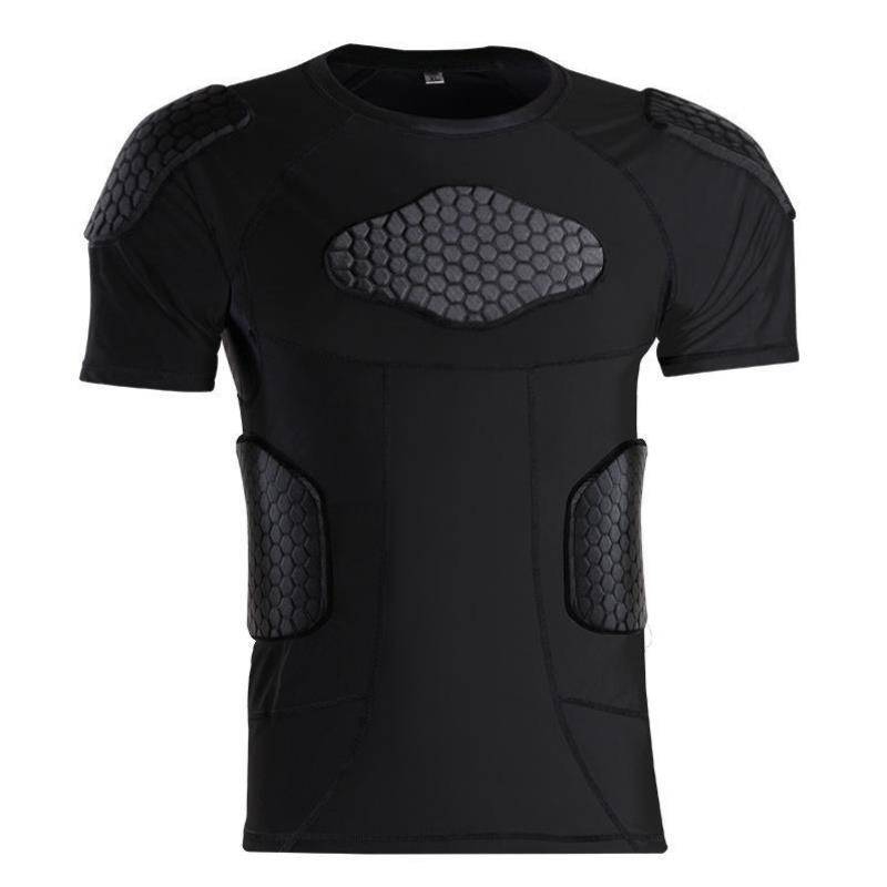 Waist guard shoulder -care, rugby shorts anti -collision basketball short -sleeved clothing knee care gear training tight -fitting men's football
