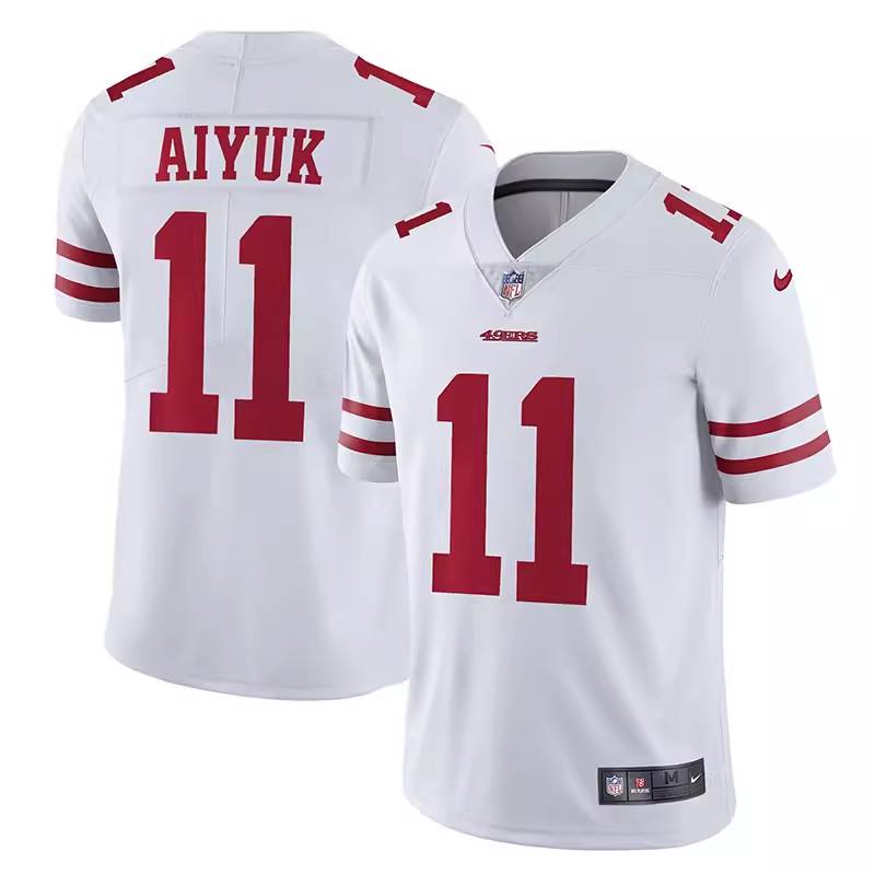 NFL San Francisco 49ers 49ers rugby uniform 11#Brandon Aiyuk ball