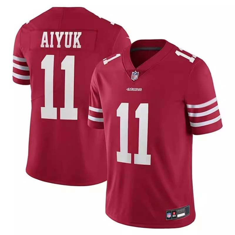 NFL San Francisco 49ers 49ers rugby uniform 11#Brandon Aiyuk ball