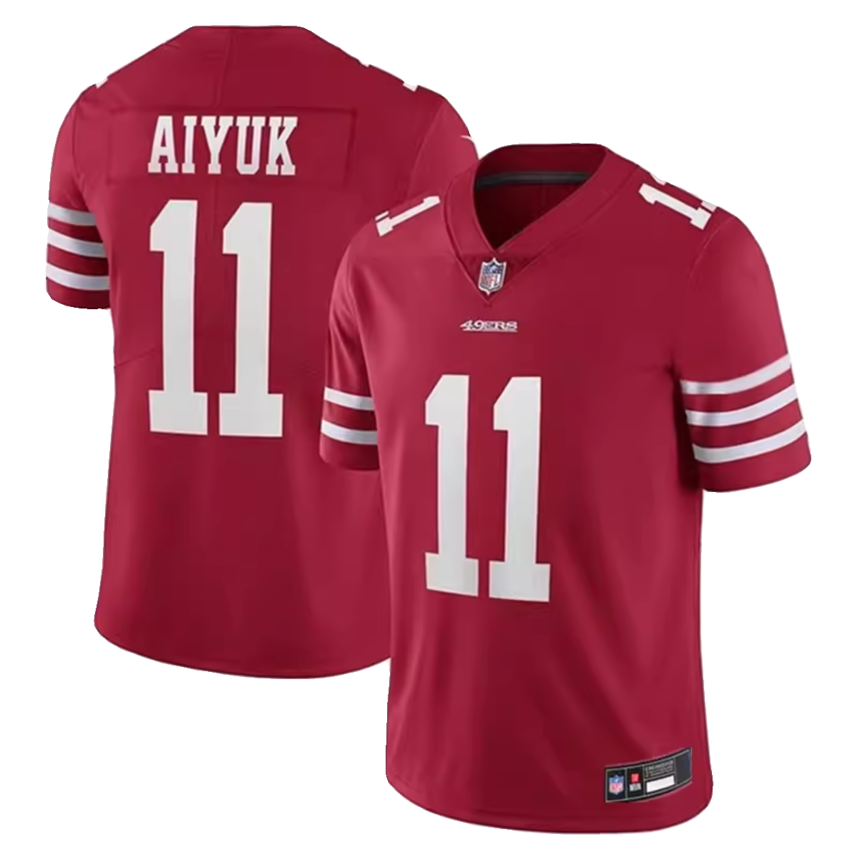 NFL San Francisco 49ers 49ers rugby uniform 11#Brandon Aiyuk ball