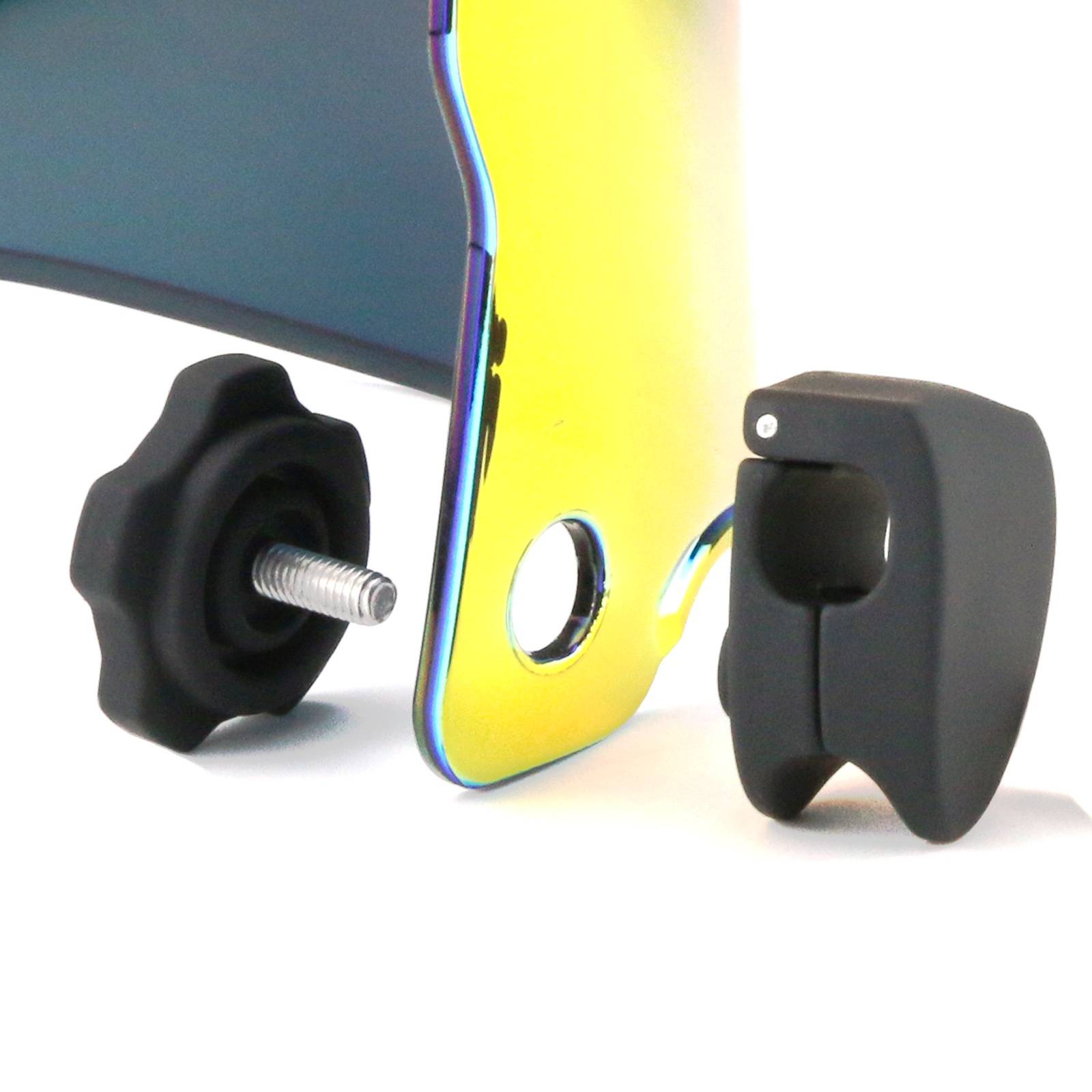 American rugby helmet eyesight mirror installation clip hand twist portable fast folder