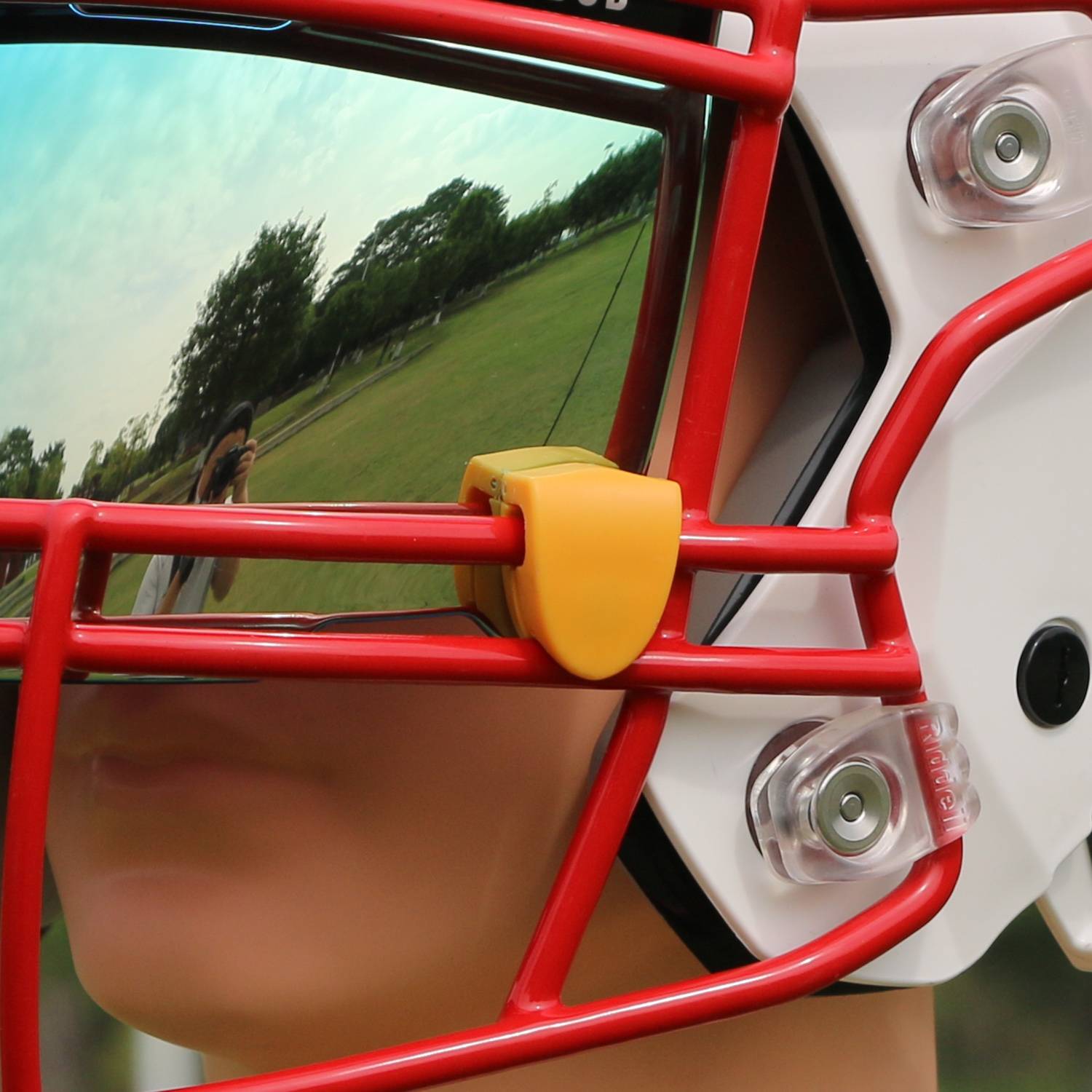 American rugby helmet eyesight mirror installation clip hand twist portable fast folder