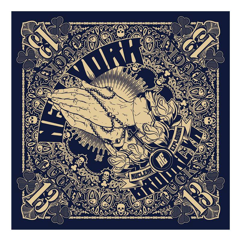Nuclear Explosion Shelter Hand West Coast Tibetan Curma Canton Flower Fashion Head Scarf Harley Locomotive Cycling square towel