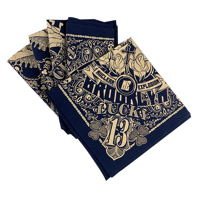 Nuclear Explosion Shelter Hand West Coast Tibetan Curma Canton Flower Fashion Head Scarf Harley Locomotive Cycling square towel