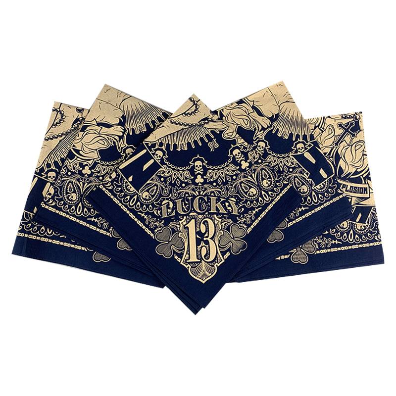 Nuclear Explosion Shelter Hand West Coast Tibetan Curma Canton Flower Fashion Head Scarf Harley Locomotive Cycling square towel