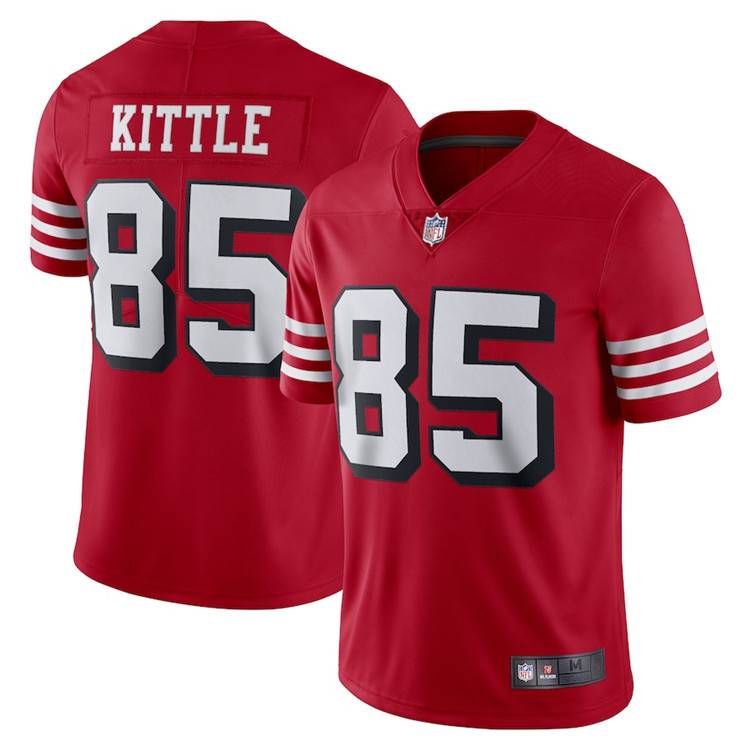New Embroidery 49 people Kittle #85 Men's short -sleeved BOSA #97 Legendary Rugby Jersey