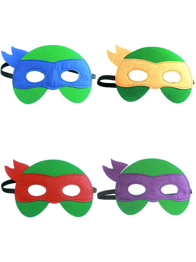 Child Ninja God Turtle Eye Mask Environmental Purple Red Blue Ninja Turtle Performance Mask Performance Prop