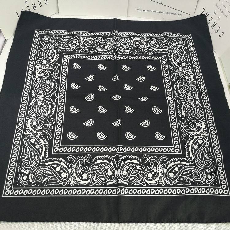 Polyester large scarf lumbar flower hiphop headscarf hiphop headscarf hip -hop hair with fashion scarf bib