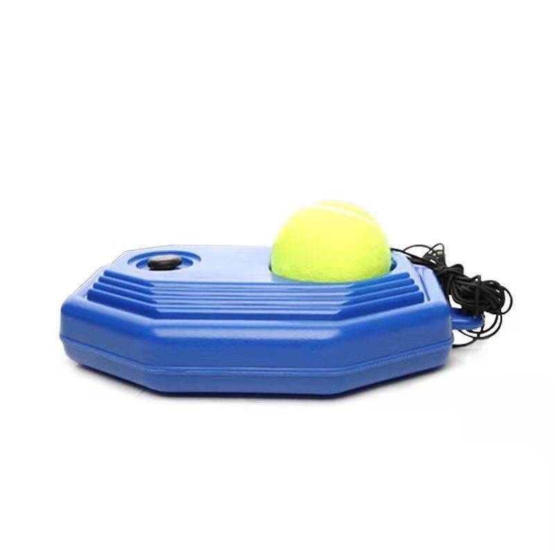 Single person with line tennis rebound with rope tennis training device fixed practitioner with ball elastic rope set for beginners