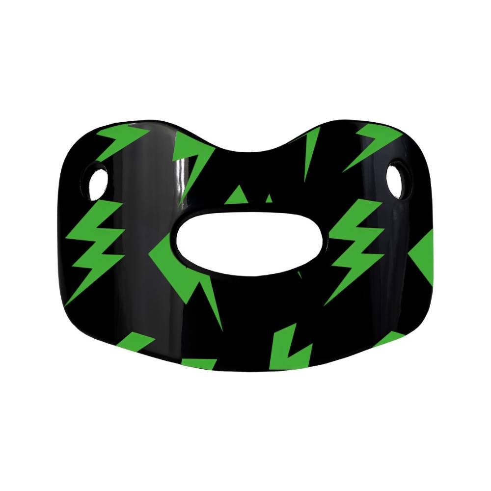 Lightning black and green lip adult braces-spot