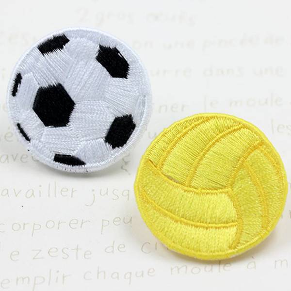 Basketball football volleyball rugby ball Spring Games sweater decorative sticker flower embroidery badge