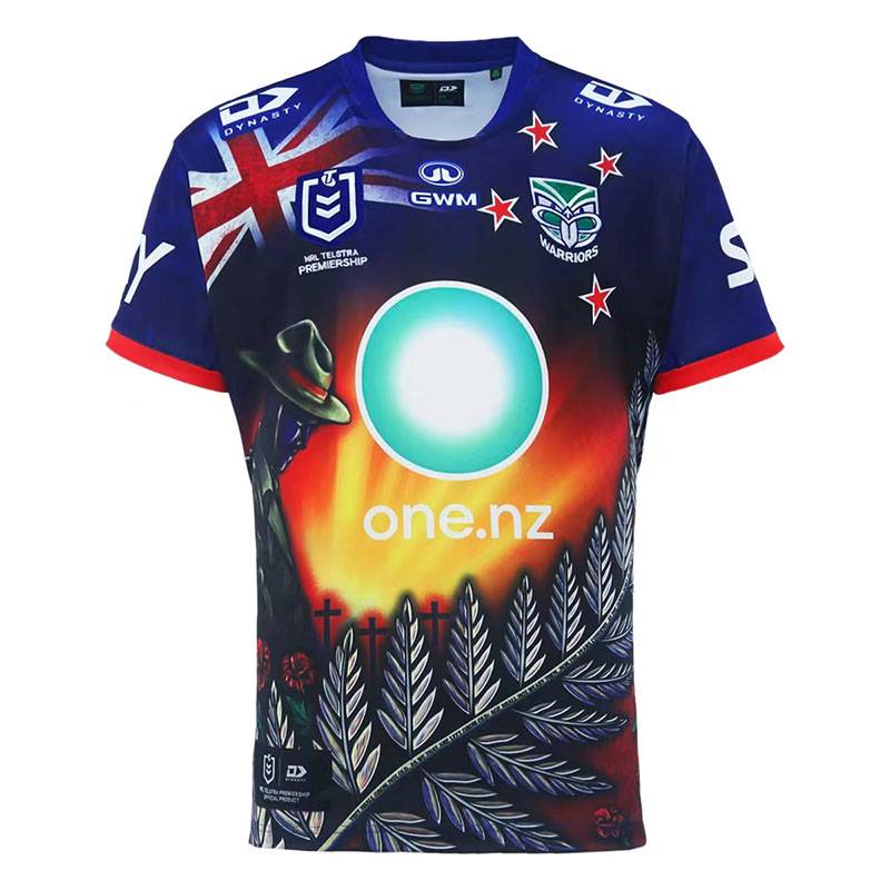 2024NRL Mustang Tiger Warriors Dog Dogs Army Malu Short -sleeved T -shirts Footwear Sportswear