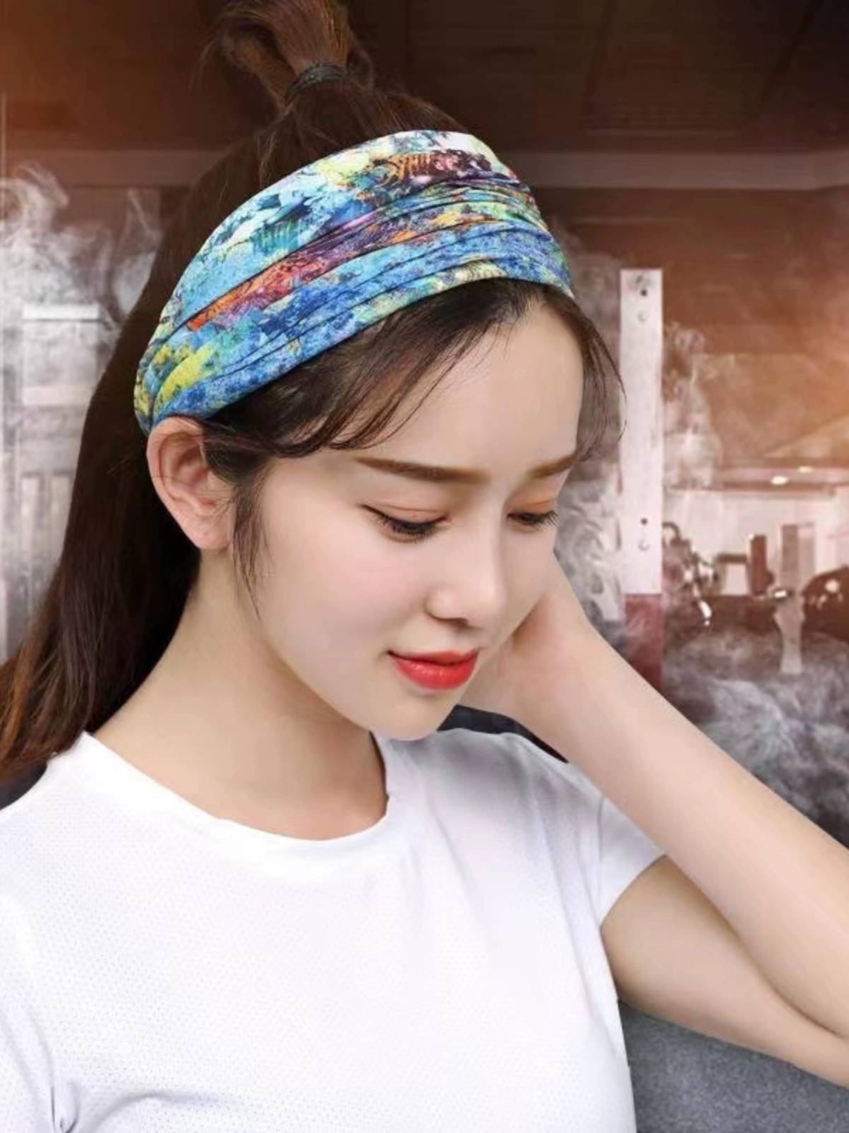 Holder Male Magic Head Scarf sunscreen mask, wind and dust ride, a variety of female summer outdoor thin neck jacket multi -function